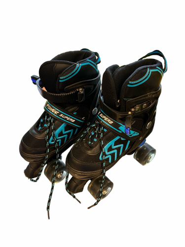 Used Roller Power Superb Senior Roller Quad Skates Black Adjustable 11682-s000134505