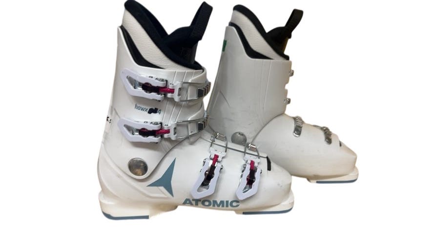 Atomic Ski Boots Hawx Jr 4 White Used Size 26.5