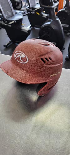 Used Rawlings 6 7 8 - 7 5 8 Batting Helmet No Mask Red One Size 11497-s000158924
