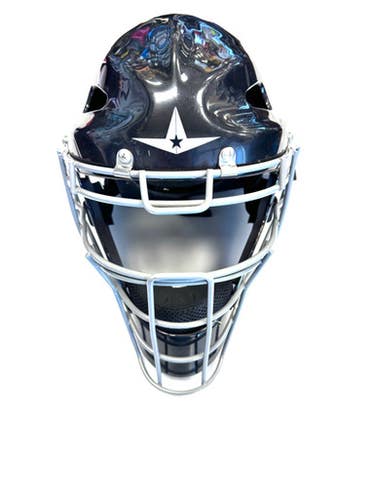 Used All Star Size 7-7 1 2 Catchers Helmet W Mask Black One Size 11860-s000310852