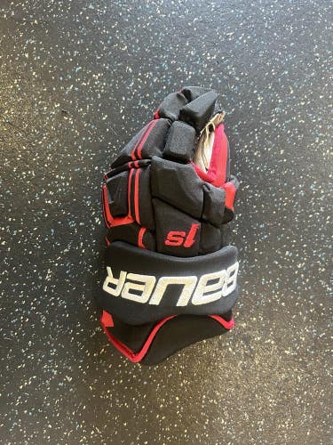 Read! NEW Chicago Blackhawks Bauer Supreme 1s PRO STOCK Ice HOCKEY GLOVE 15" Left Only