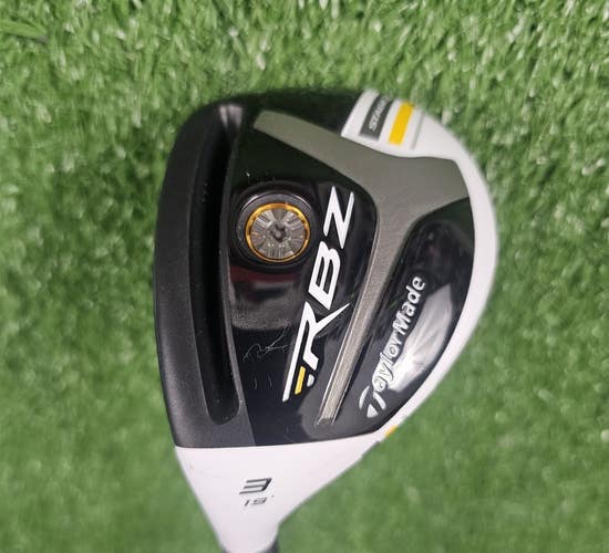 EUC TaylorMade RBZ Stage 2 19 3 Hybrid Rocketfuel 65g Stiff Graphite Left LH