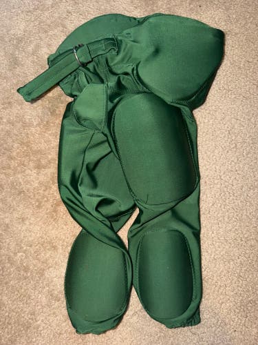 Green Unisex Large Youth Alleson Game Pants (Used)