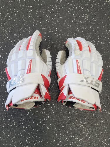 Used Stx Rzr2 Surgeon Lacrosse Gloves Mens White Lg 11849-s000041136