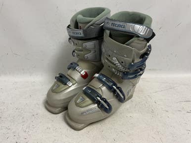 Used Tecnica Entryx 3 Womens Dh Ski Boot Silver 260 Mp - M08 - W09 11855-s000205913