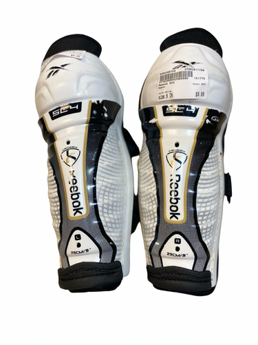 Used Reebok Sc4 Youth Shin Guards White 9" 11706-s000380354