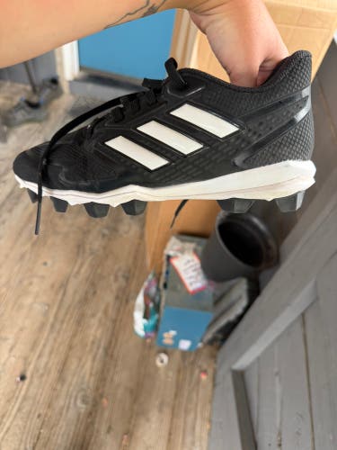 Black Kid's 5Y (Big Kids / Youth) Youth Adidas High Top Molded Cleats (Used)