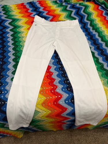 White Men's XL Adult Easton Game Pants (Used)