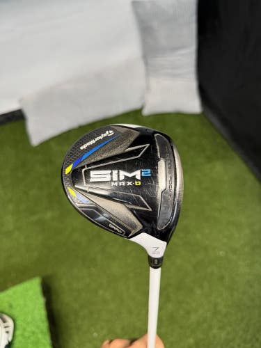 TaylorMade Sim 2 Max D 7 Wood 22* Airspeeder 45g Regular Flex RH W HC
