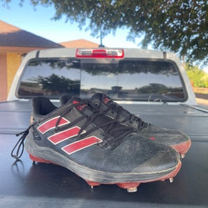 Red Men's Size M 9.5 (W 10.5) Adidas Adizero Afterburner 8 (Used)