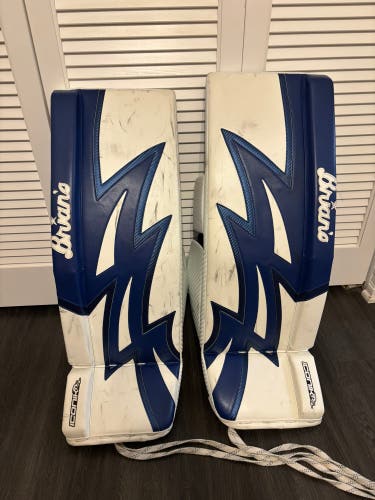 Blue 32" Intermediate Brian's Iconik DX2 Goalie Leg Pads (Used)