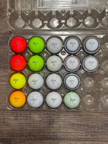 18 Vice Golf Balls - Colored, Drip, Tracer Design (Pro, Pro Plus, Pro Soft, Air)