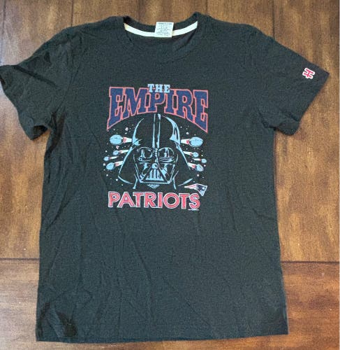 New England Patriots Star Wars T Shirt Youth Size 12 Graphic Tee Black NWOT