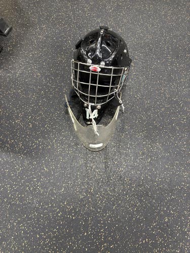 Used Bauer GOALIE HELMET Senior Goalie Helmet/Mask Black One Size 11337-S000490902
