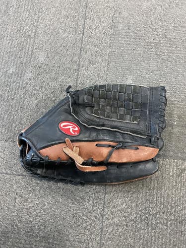 Used Rawlings RENEGADE SERIES BB/SB Glove RH Throw Black 13" 11614-S000239463