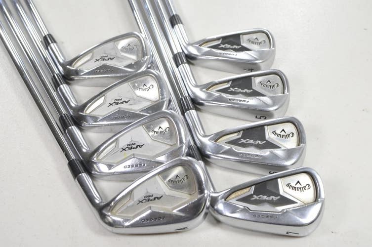 Callaway Apex Pro 19/CF 19 Combo 4-PW,AW Iron Set Stiff Flex RH Steel # 221375