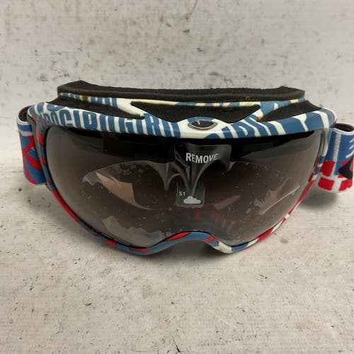 Used Giro BASIS Snow Goggles Adult Navy Blue And Red 11855-S000206457