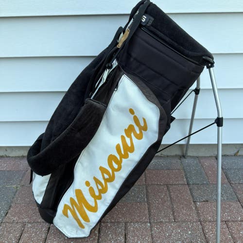 READ Vintage Ping Hoofer Missouri Missouri Tigers NCAA Golf Stand Carry Bag