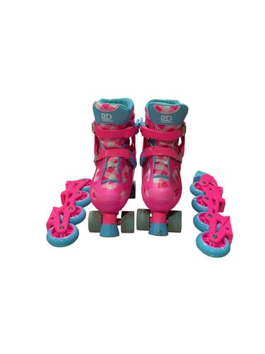 Used RollerDerby 3-6 Child Rec Fitness Skates Pink Adjustable 11847-S000036764