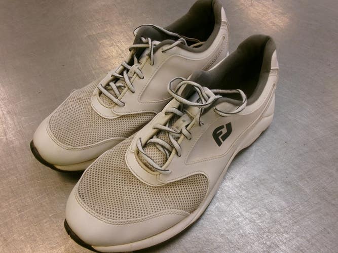 Used Foot Joy Mens Golf Shoes White Senior 10 11339-S000203854