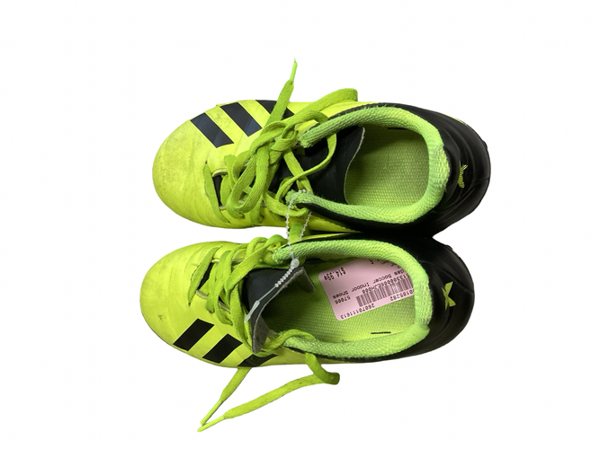 Used Adidas Soccer Indoor Shoes Green Junior 01.5 11613-S000185282