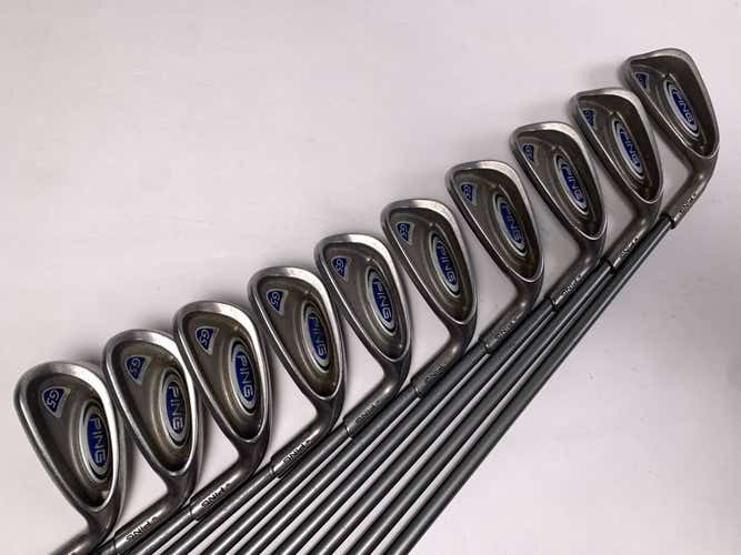 Ping G5 Iron Set 4-PW+GW+SW+LW Orange Dot 2* Flat TFC 100 I Regular RH