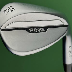 PING S159 Chrome Lob LW Wedge 58-08* B-Grind Steel Z-Z115 Wedge Flex Right Hand