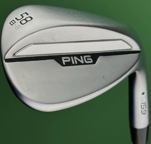 PING S159 Chrome Lob LW Wedge 58-08* B-Grind Steel Z-Z115 Wedge Flex Right Hand