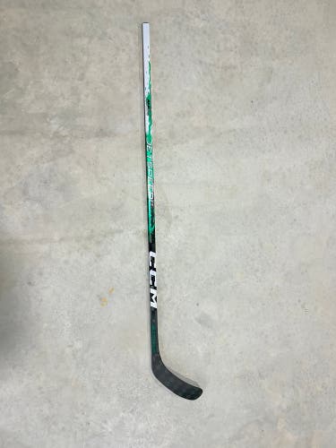 Senior CCM JetSpeed FT9 Pro Right Hand Hockey Stick P90TM 75 Flex Pro Stock - Green (New)