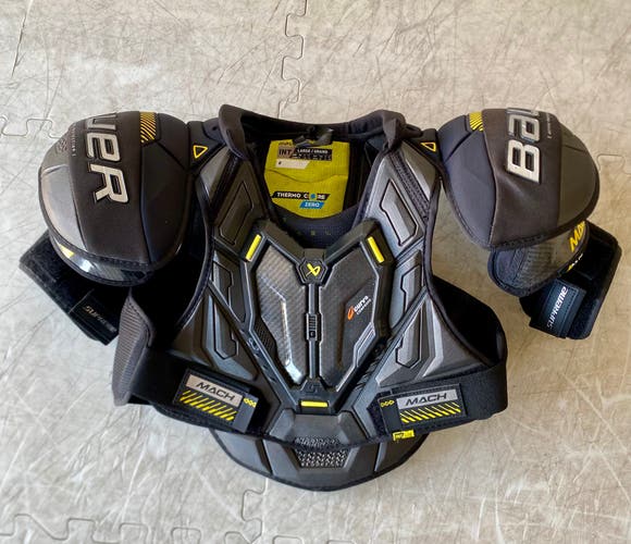 Large Intermediate Bauer Supreme Mach Shoulder Pads (New)
