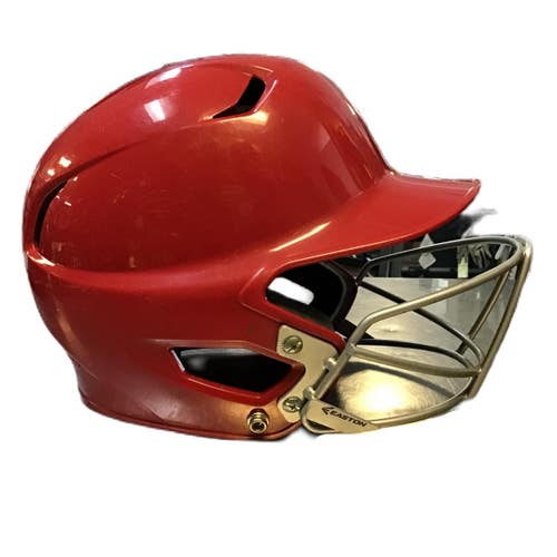 Used Easton 8029708 Batting Helmet w/Mask Red One Size 11730-S000072490