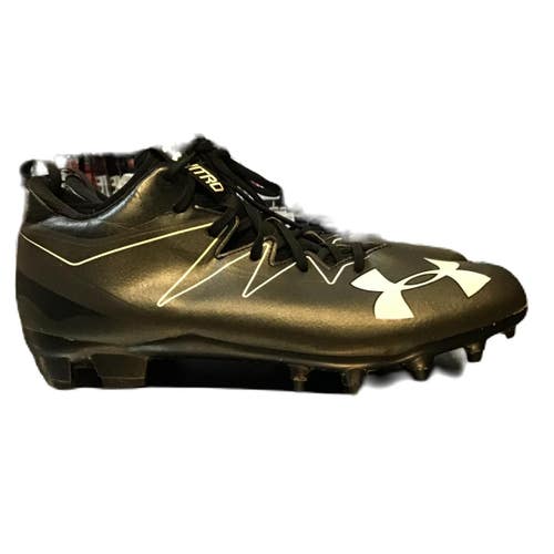 Used Under Armour 1287490-001 Adult FB Cleats Black Senior 10 11730-S000072483
