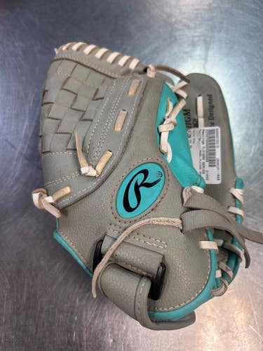 Used Rawlings PLAYERS SERIES RH Throw Fastpitch Gloves Grey 11" 11868-S000070315