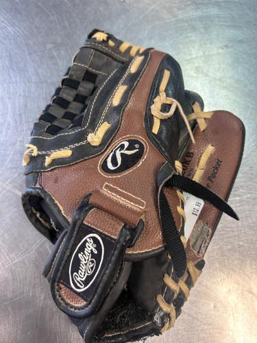 Used Rawlings PLAYMAKER SERIES BB/SB Glove RH Throw Brown 12" 11868-S000070321