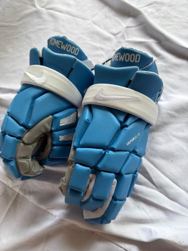 Johns Hopkins Nike Vapor Elite Lacrosse Gloves (New)