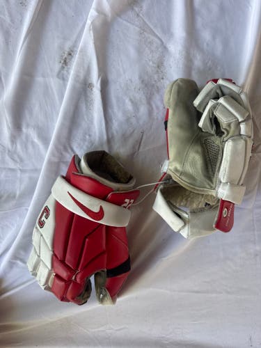 Cornell (#22) Nike Vapor Pro Lacrosse Gloves (Used)