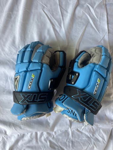 John’s Hopkins (#10) STX Cell V Lacrosse Gloves (Used)