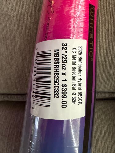 Warstic Bonesaber Hybrid Bat (-3) 29 oz 32" (New)