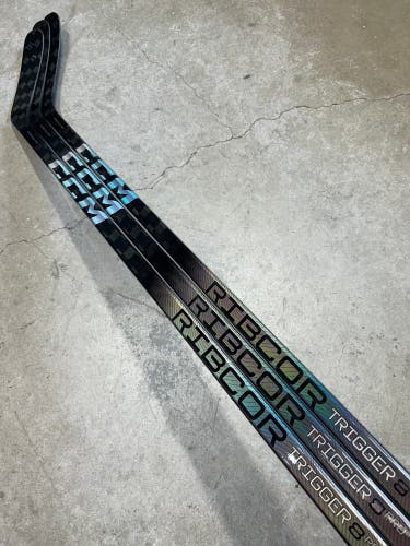 3 PACK 75 Flex P88 Senior CCM RibCor Trigger 8 Pro Right Hand Hockey Stick Pro Stock NHL (New)