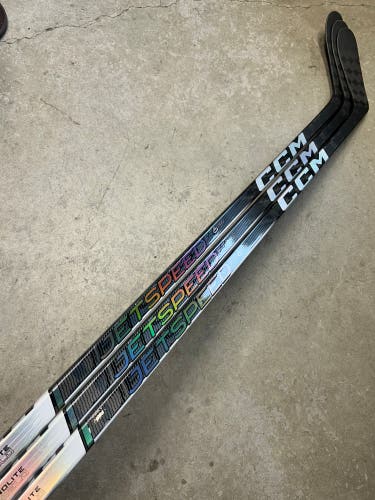 3 PACK 85 Flex P28 Senior CCM JetSpeed FT6 Pro Left Hand Hockey Stick Pro Stock (New)