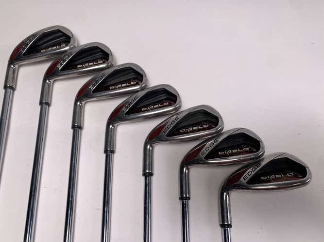 LEFTY Callaway Diablo Edge Iron Set 4-PW Uniflex Steel Mens LH