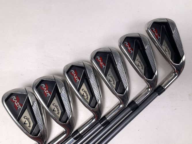 Callaway Razr X Iron Set 5-PW 55g Ladies Graphite Womens RH
