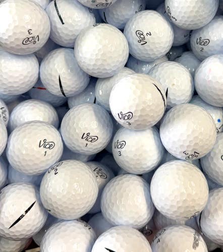 15 Near Mint AAAA White Vice Tour Used/ Recycled Golf Balls