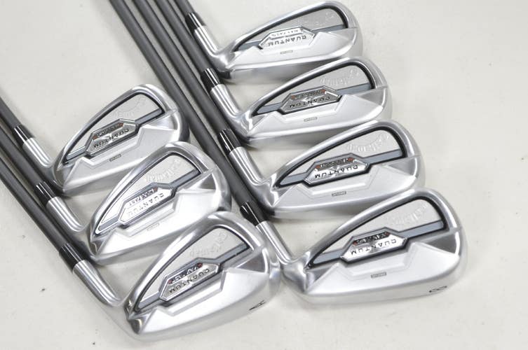Callaway Quantum Max Fast 5-PW,AW Iron Set Senior Flex Vanquish Graphite #221455