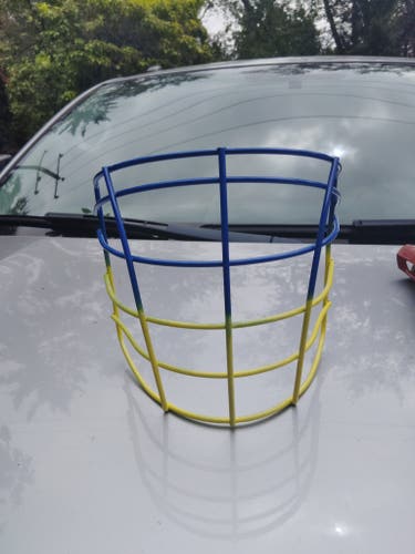 (New) Box Lacrosse Senior Cage Mask (Custom Painted) + FREE strung Brine Clutch X lax head