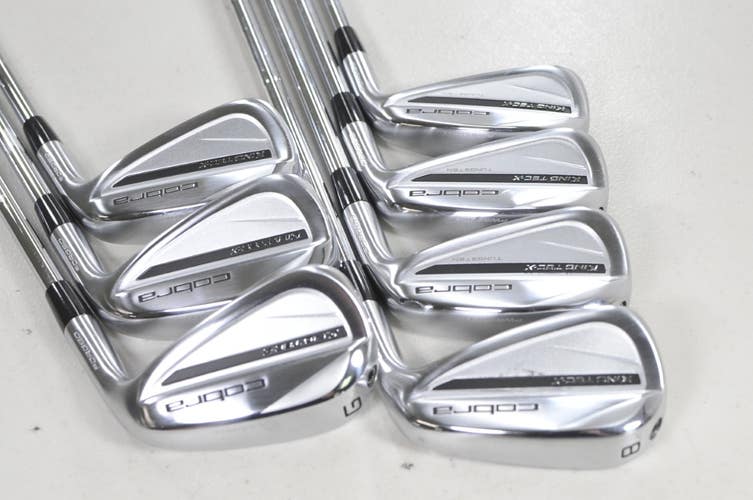 Cobra King Tec X 2025 5-PW,GW Iron Set Stiff Flex KBS Tour Lite Steel # 221598
