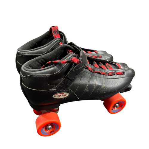 Used Riedell R3/CAYMAN Senior Roller Quad Skates Black Senior 13 11375-S000379140