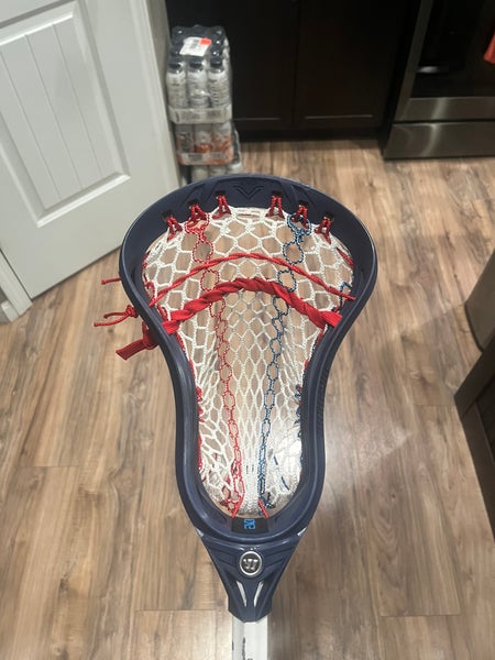 Warrior evo v Fresh Stringing lacrosse Head (New) USA colors
