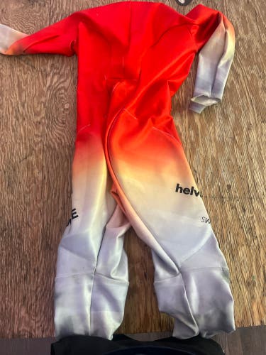 Unisex Large 2024 Descente Ski Suit (Used) FIS Legal Swiss national team padded