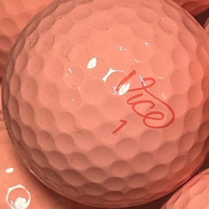12 Near Mint AAAA Peach Parfait Vice Pro Soft Near Mint AAAA Used Golf Balls